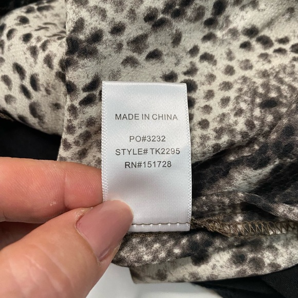 ee: some Wrap Satin Bodysuit color snake Women’s size Small - Picture 13 of 14